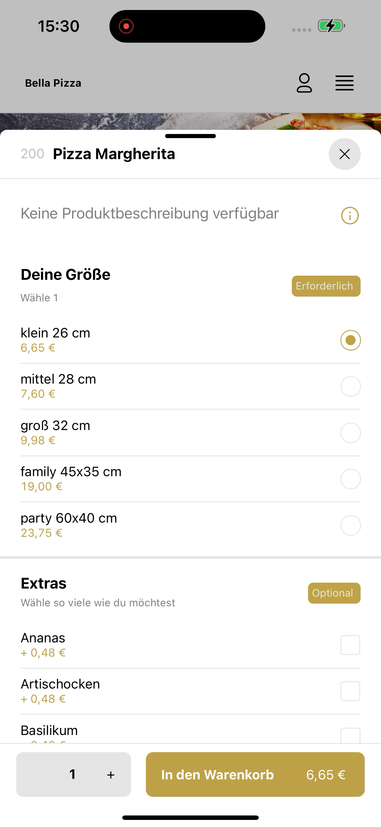 Bella Pizza Mannheim screenshot 8