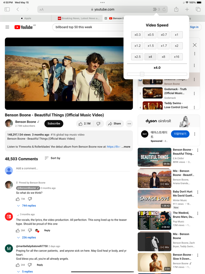 Fast Video Speed for Safari