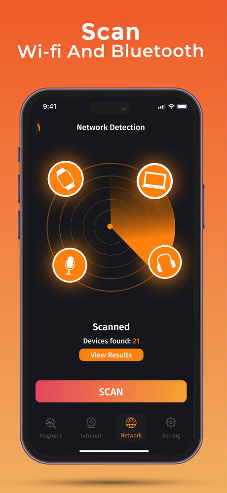 Magnetometer & Network Scan screenshot 2