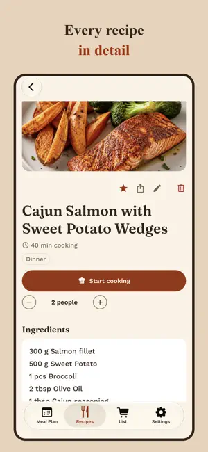Tellerino: Meal Plan & List screenshot 4