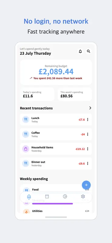 Spend Gently - Mindful Budget screenshot 1 of 8