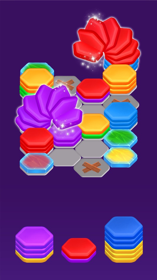 #5. Hexa Color Sorting Puzzle (iOS) By: D2M STUDIO COMPANY LIMITED