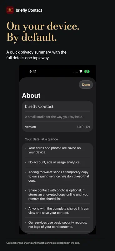 briefly Contact screenshot 7 of 8