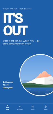 Mountain Visibility Forecast app screenshot 1