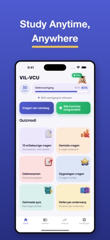 VIL-VCU Oefenexamen screenshot