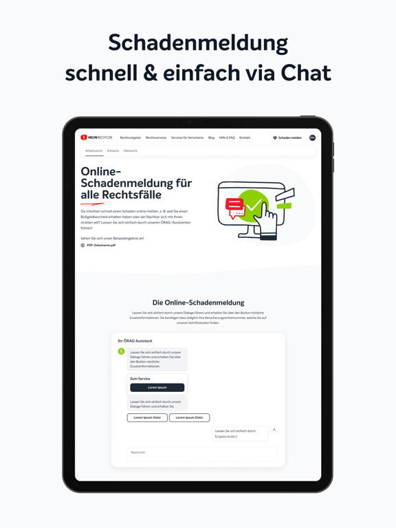 Screenshot #5 pour MEINRECHT Kundenbereich