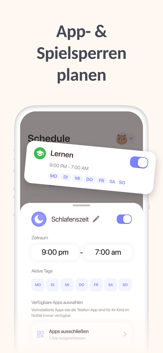 Kindersicherung,Bildschirmzeit