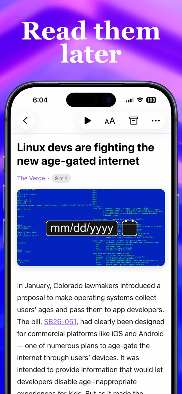 iPhone screenshot