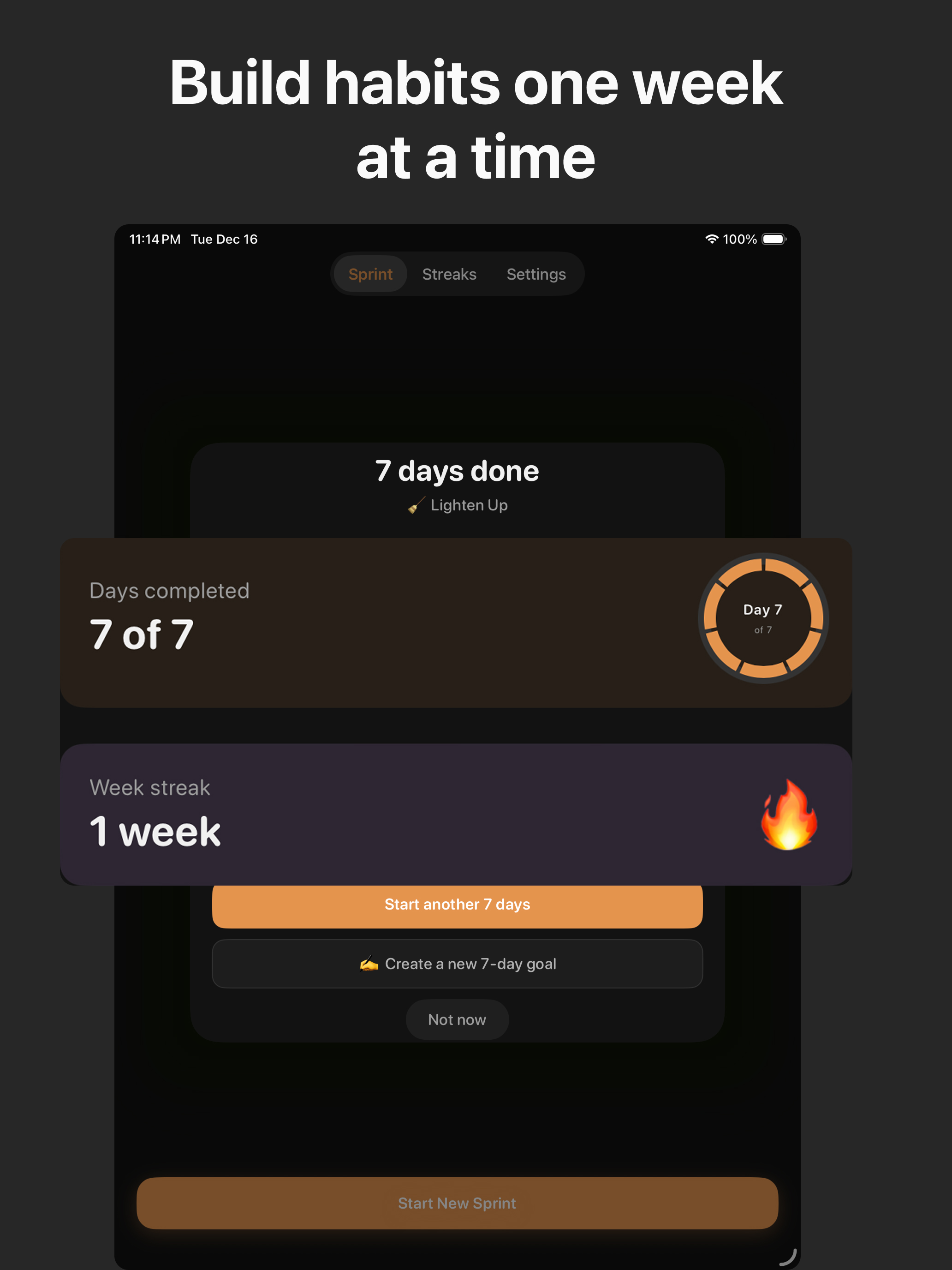 MicroGoals – Seven Day Habit