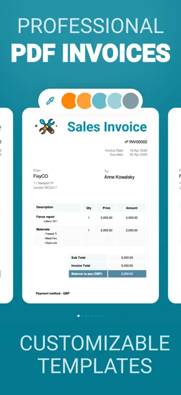 Easy Invoice Maker & Generator screenshot 8 of 10