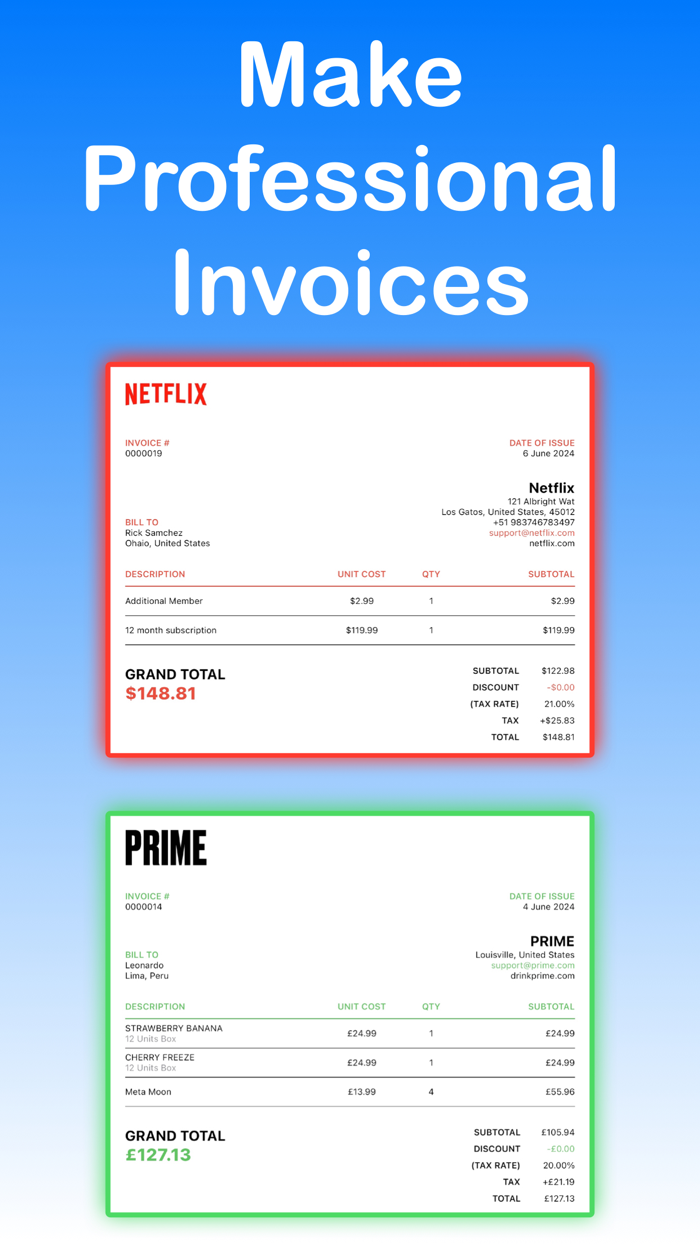 Quick Invoice Maker