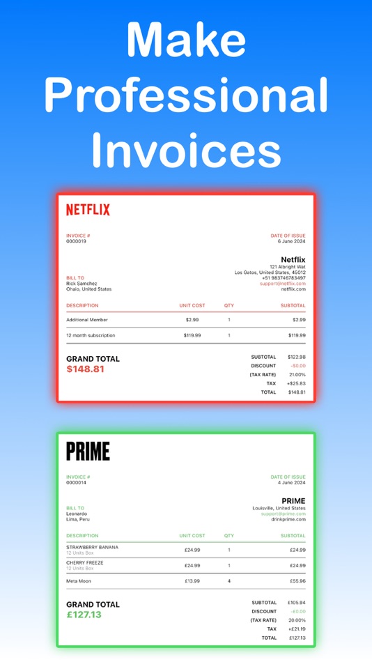#1. Quick Invoice Maker ° (iOS) 来自: Leonardo Estremadoyro