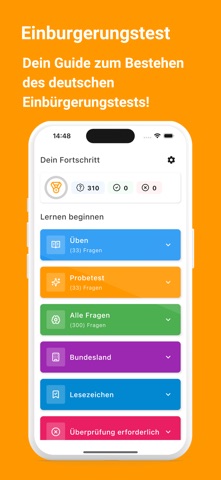 Einburgerungs test screenshot