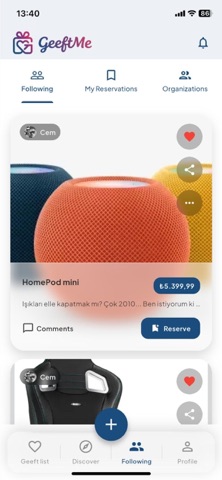 GeeftMe screenshot