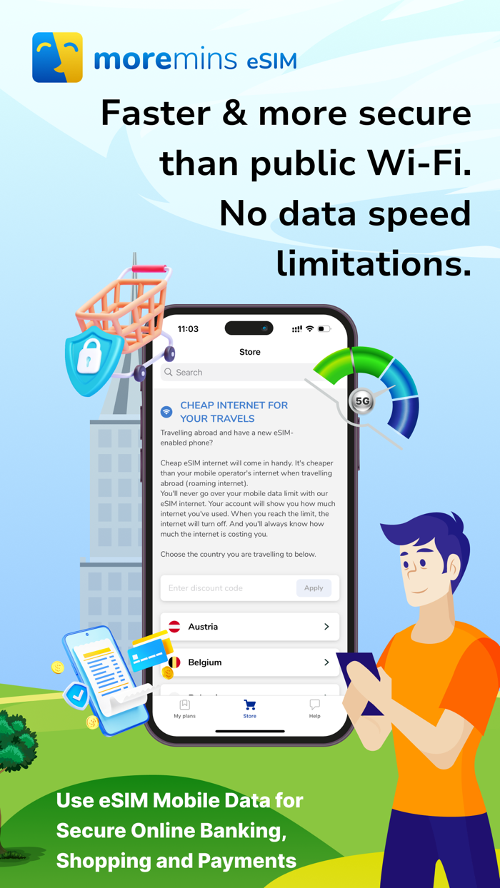 MoreMins eSIM Cheap Data