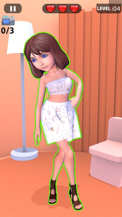 Perfect Pose Maker Puzzle Game Screenshot