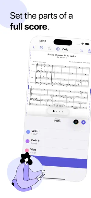 Partifier: extract score parts screenshot 1