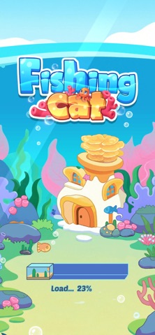 Fishing Cat:Relax Game iPhone screenshot
