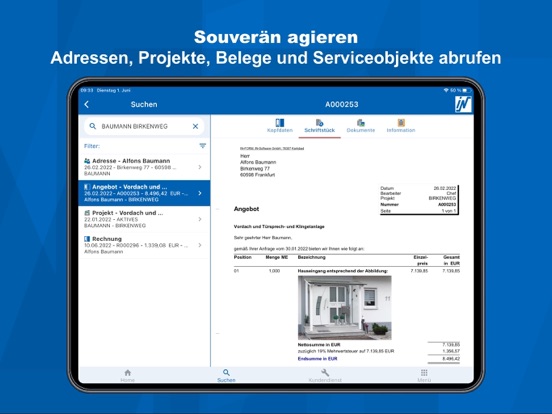 IN-Software APP für IN-FORM iPad screenshot 4 - Productivity app