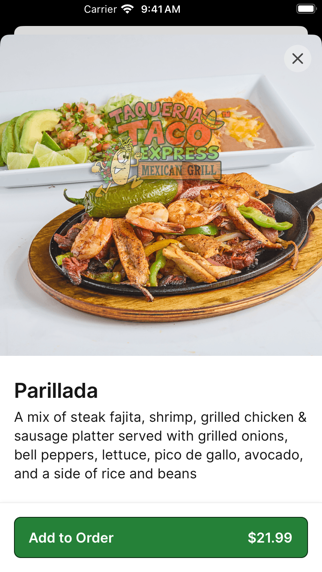 Screenshot 4 of Taqueria Taco Express App