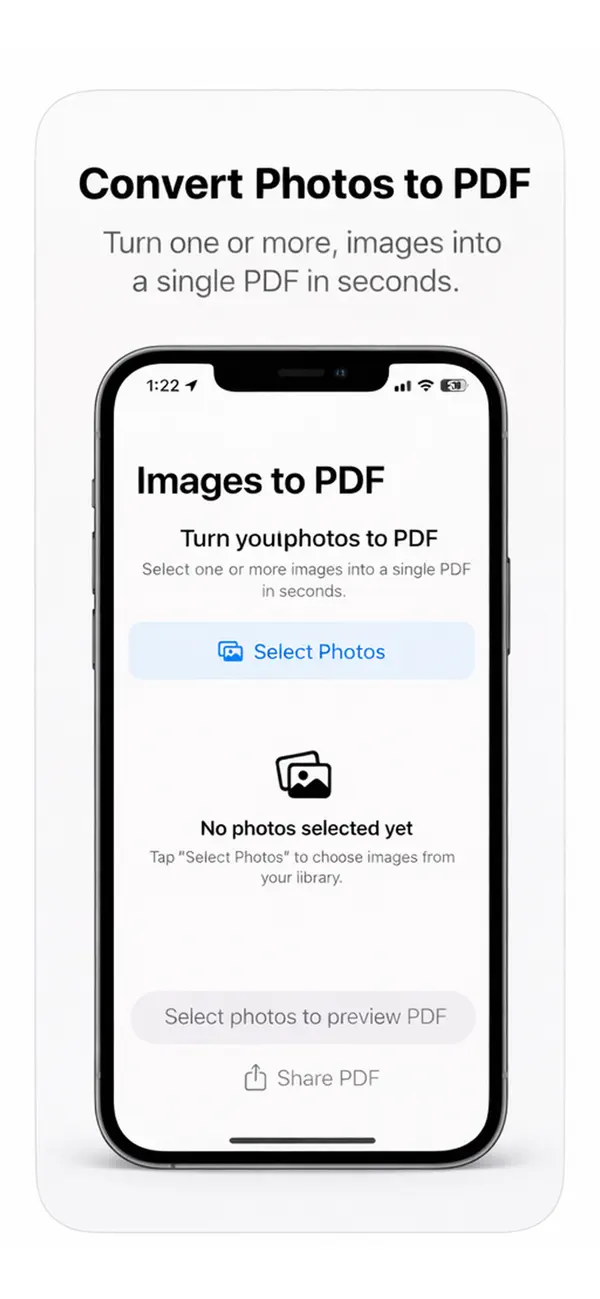 Screenshot #1 pour PhotoPDF Maker