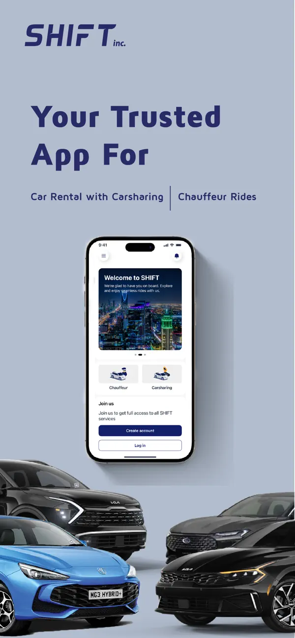 Screenshot #1 pour SHIFT – Carsharing & Chauffeur