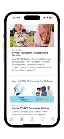 CTNNB1 Syndrome Network screenshot