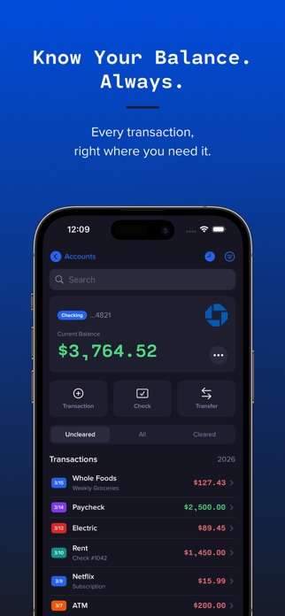 Basic Checkbook: Spending Log Screenshot 1 of 10