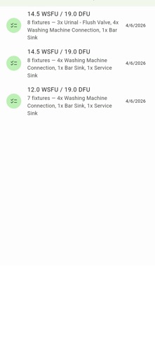 Fixture Unit Calc Plumb iPhone screenshot