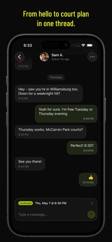 Forty – Tennis Partner Finder iPhone screenshot