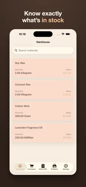 WickControl: Candle Inventory screenshot 2