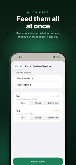 ScaleKeep - Reptile Care Log screenshot 2