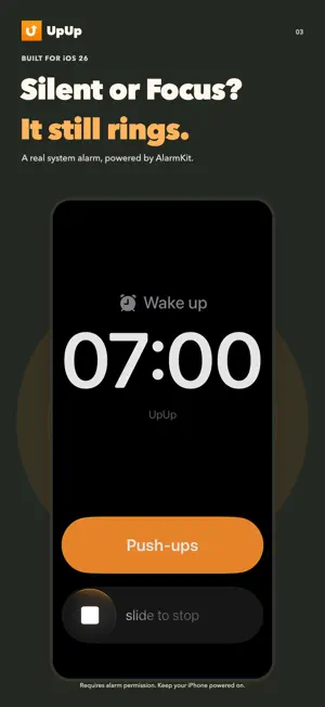UpUp: Push-up Alarm Clock screenshot 3
