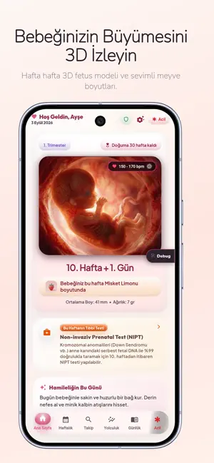 Aura: Hamilelik & Bebek Takip screenshot 1