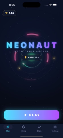 Neonaut: Neon Orbit Arcade iPhone screenshot