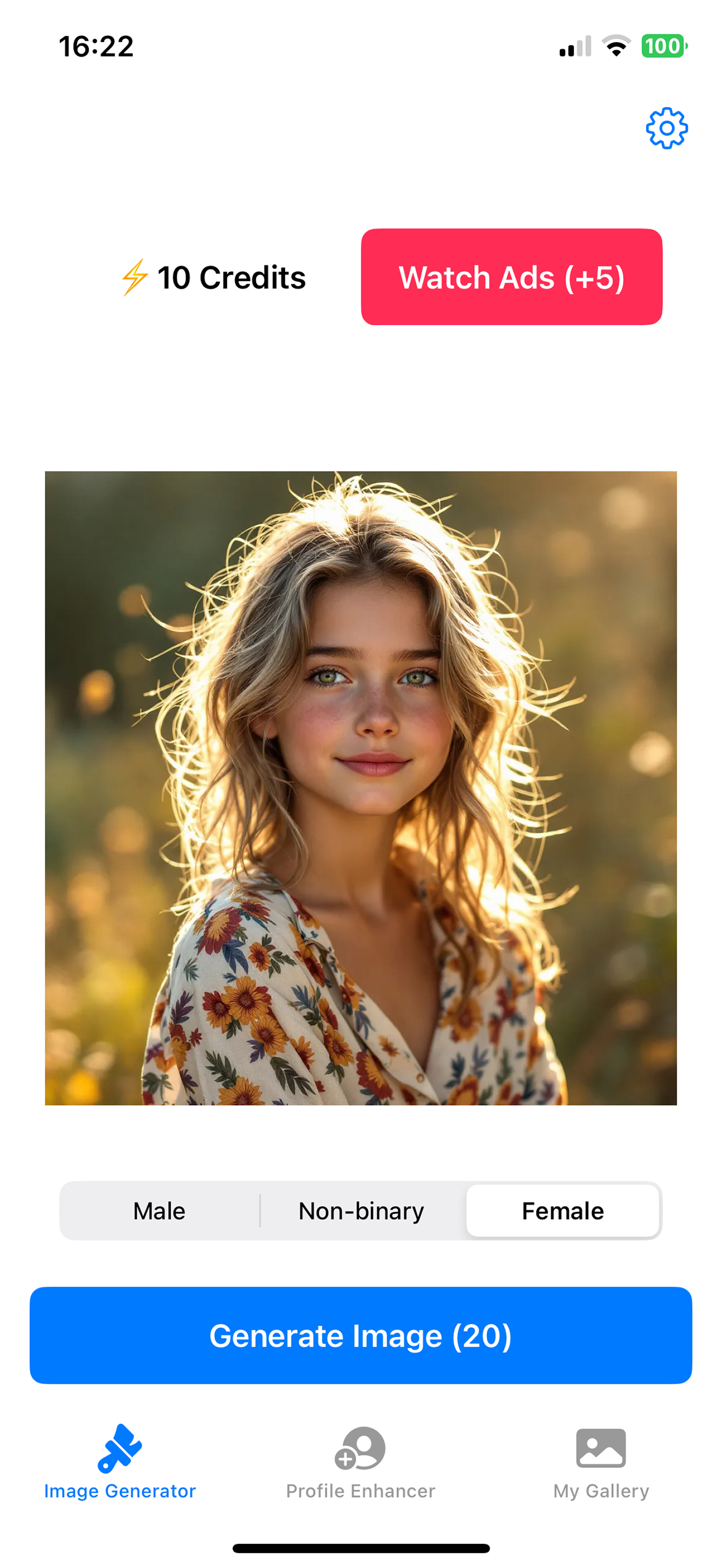 Profile image AI