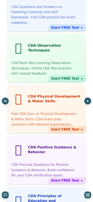 CDA Practice Test Screenshot 1 of 1