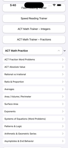 ACT Prep on the Go screenshot