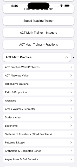 ACT Prep on the Go Screenshot 2 of 10