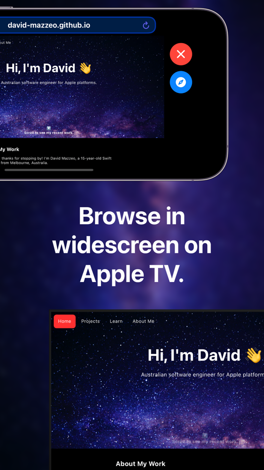 #2. Galactic: Web Browser & Google (iOS) 由: Luigi Mazzeo