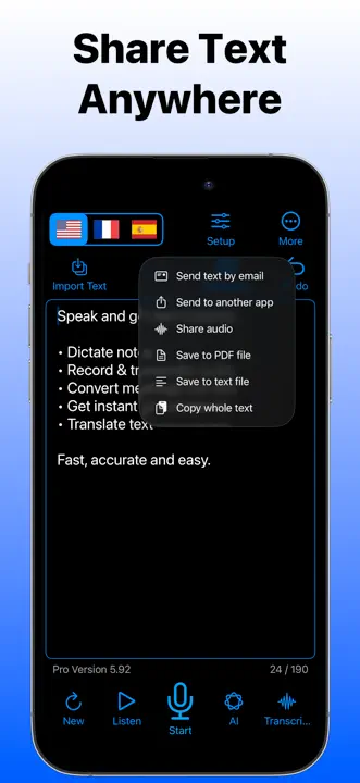 Speech to Text Dictation AI: Screenshot 5 von 6