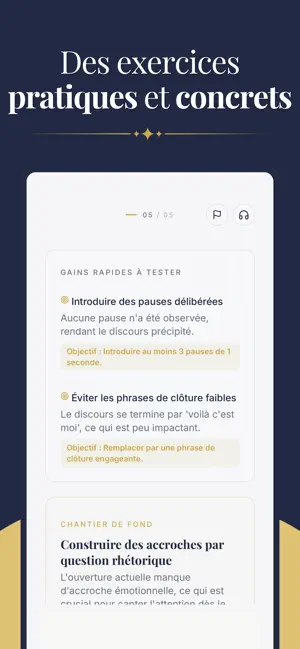 Clarté : Coach d'éloquence iPhone screenshot 5