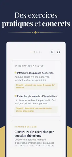Capture d'écran de Clarté : Coach D'éloquence sur iPhone 5