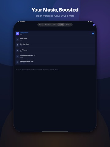 SonicBoost: Volume Booster EQ iPad screenshot