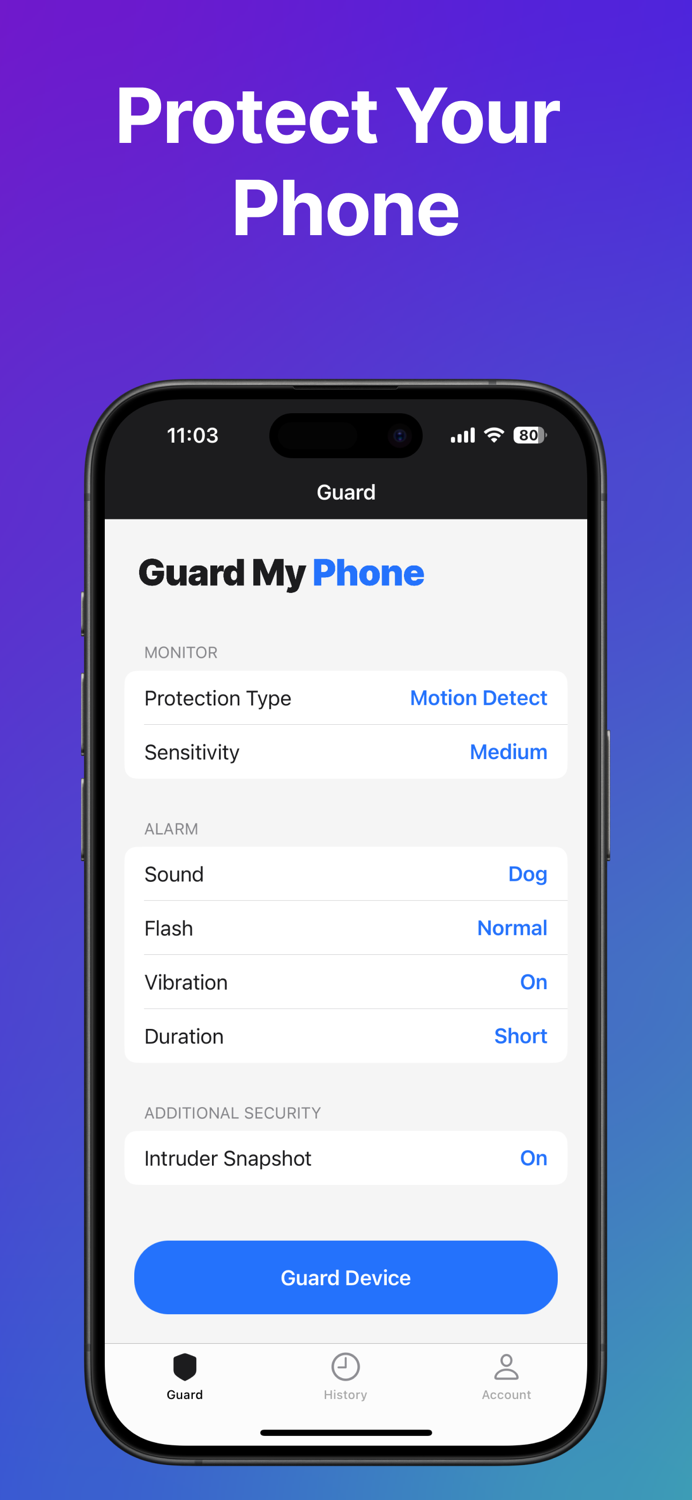 Guard My Phone  WTMP App