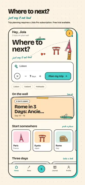 Jiola: AI Trip Planner screenshot 1