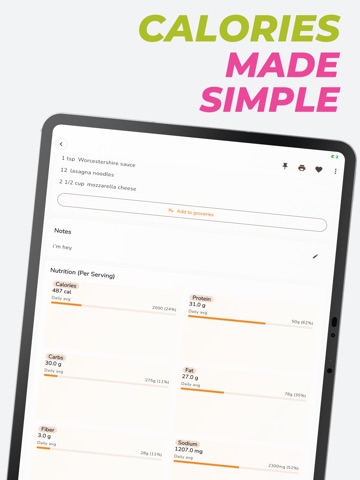 Chefy Meal Planner & Recipes iPad screenshot