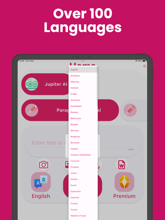 Paraphrase Ai Rewrite iPad screenshot 4 - Productivity app