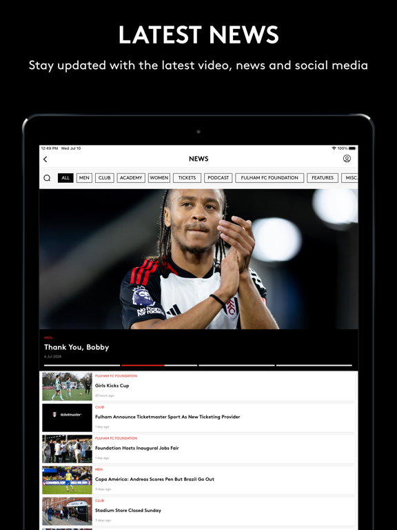 Screenshot #6 pour Official Fulham FC App