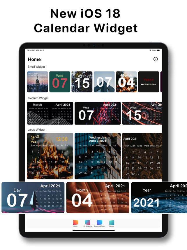 Calendar Widget - Date Widgets Screenshot